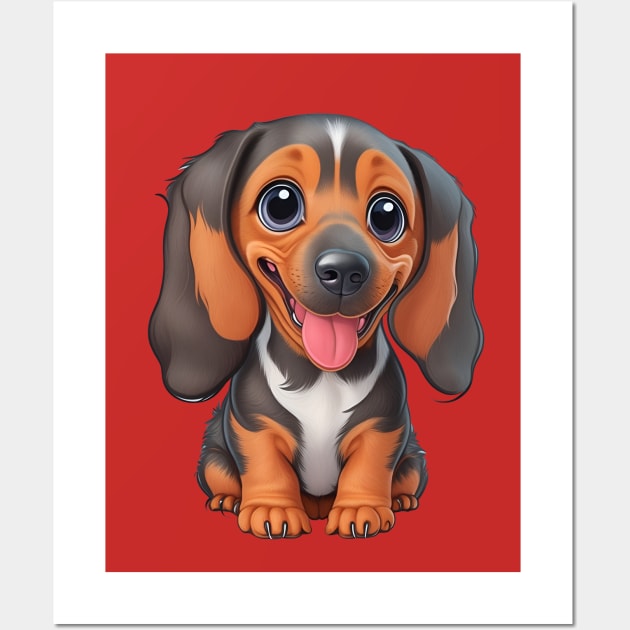 Dachshund Puppy Wall Art by irfankokabi